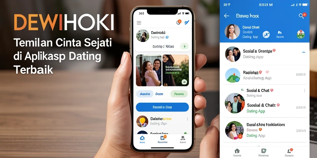 Antarmuka DEWIHOKI yang sederhana dan menarik untuk menemukan pasangan.