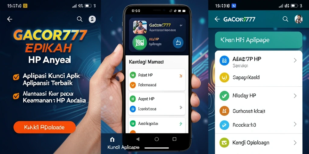 Antarmuka aplikasi Kunci Aplikasi GACOR777 yang user-friendly.