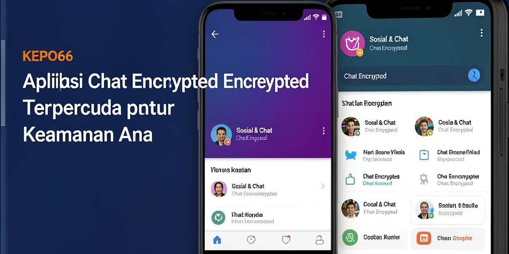 Tampilan antarmuka KEPO66 yang modern dan intuitif untuk Chat Encrypted.