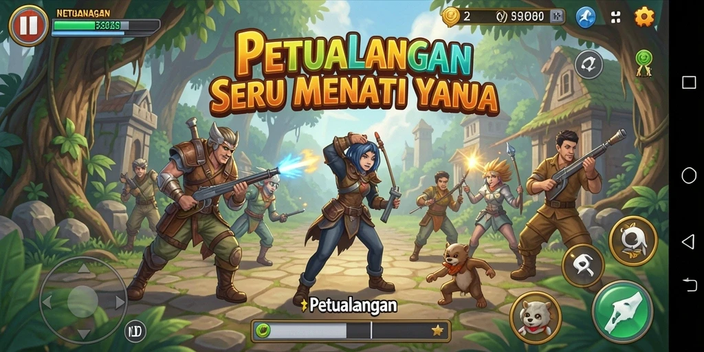 Antarmuka permainan N32 menunjukkan petualangan yang membangkitkan semangat.