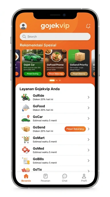 gojekvip — Pusat Akses Semua Aplikasi Populer di Indonesia