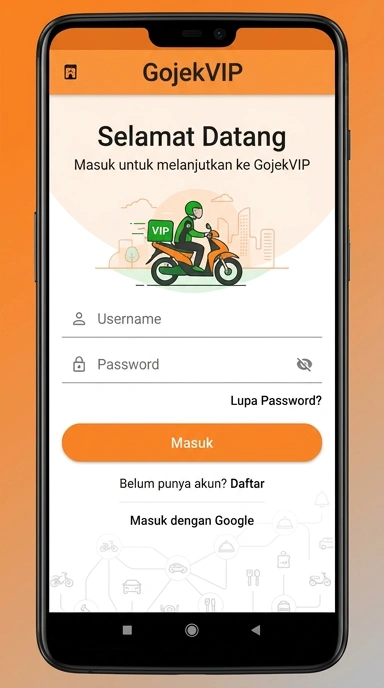 Masuk Akun GojekVIP untuk Pengguna Android Indonesia