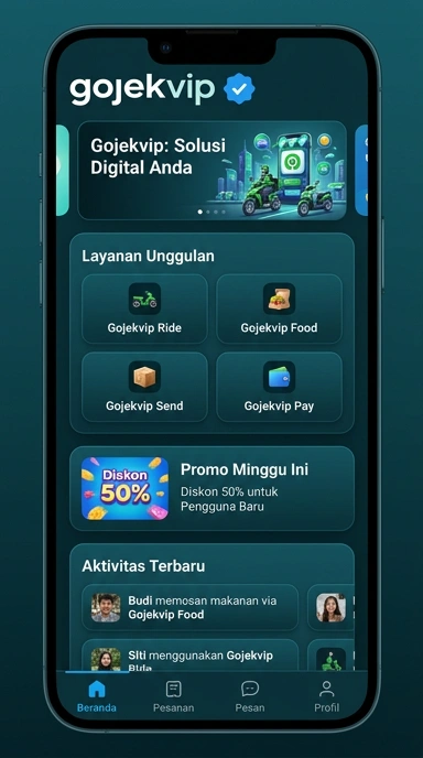 Kanal Resmi Gojekvip untuk Pengguna Android